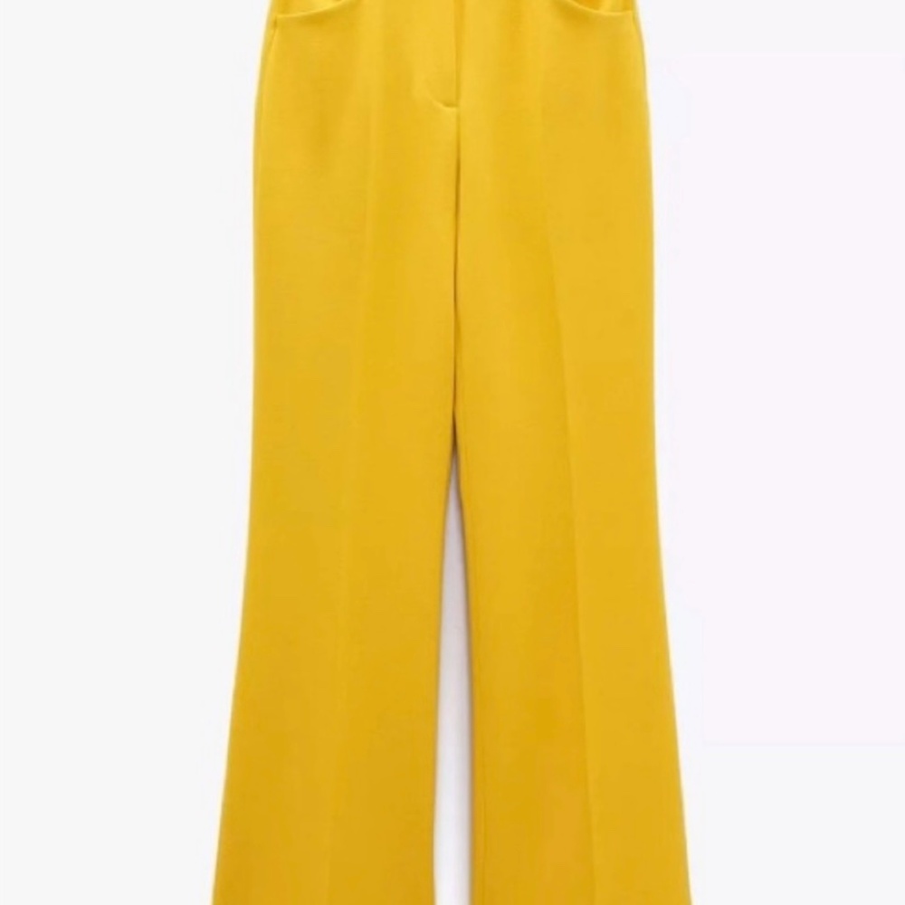 ZARA wide leg high-waist trousers